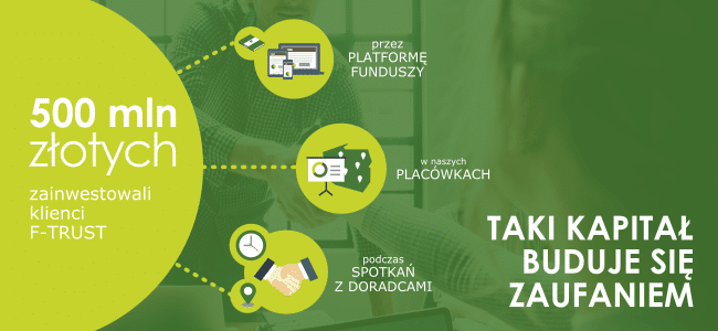 Klienci F-Trust zainwestowali 500 mln złotych Klienci F-Trust zainwestowali 500 mln złotych